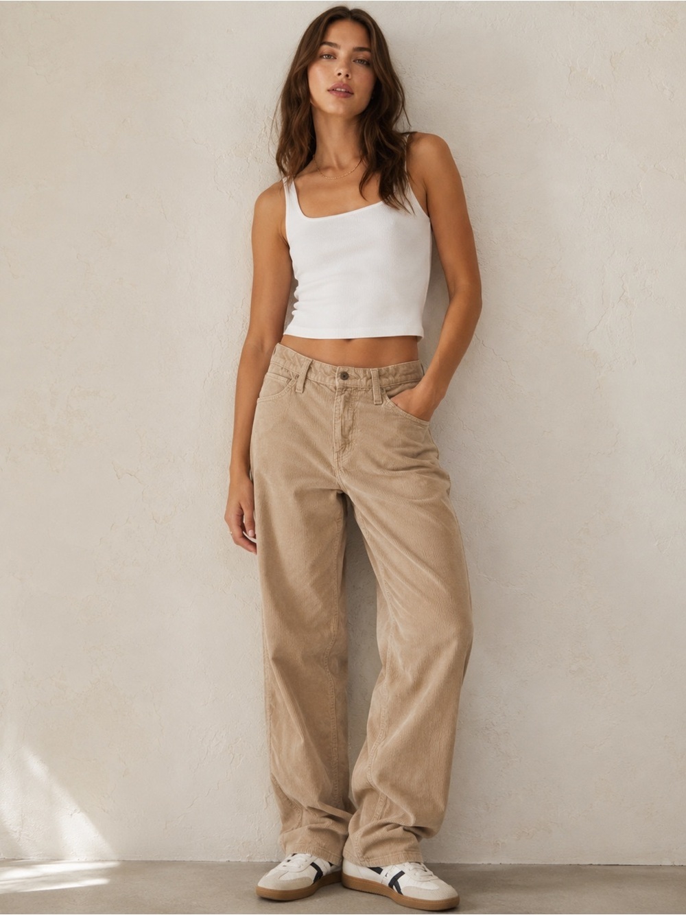 Levi’s ’94 Baggy Tan Corduroy Pants 28 Relaxed Straight Leg